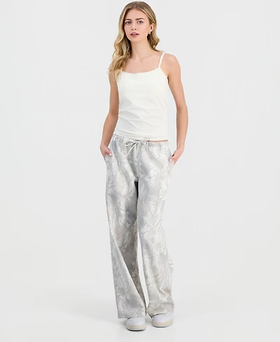 Vanilla Star Juniors' Woodland Camo Drawstring Jeans