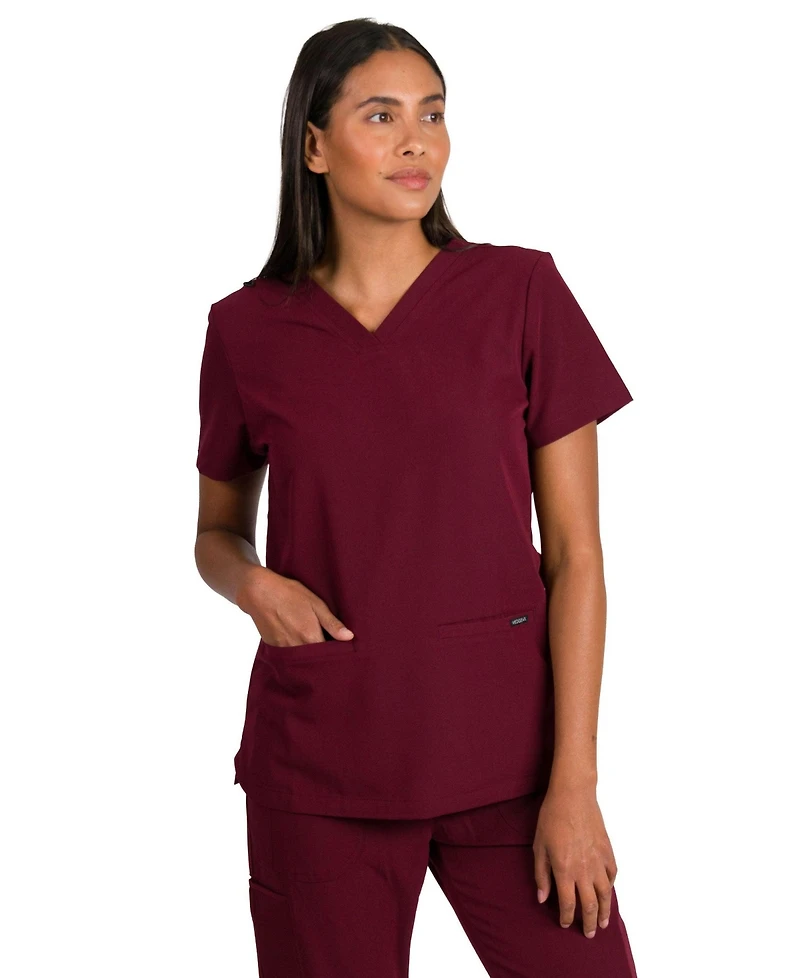 Medgear Sofia Women's Slim Scrubs Top with 3 Pockets