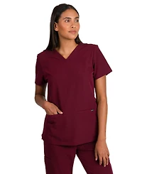 Medgear Sofia Women's Slim Scrubs Top with 3 Pockets