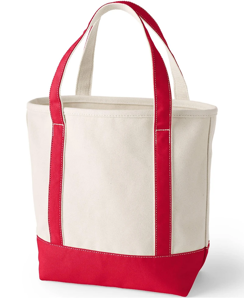 Lands' End Pre-Monogrammed Letter Canvas Tote Bag