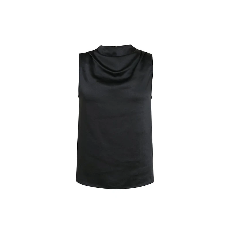 The Noli Shop Women's Mara Silky Top - Champagne