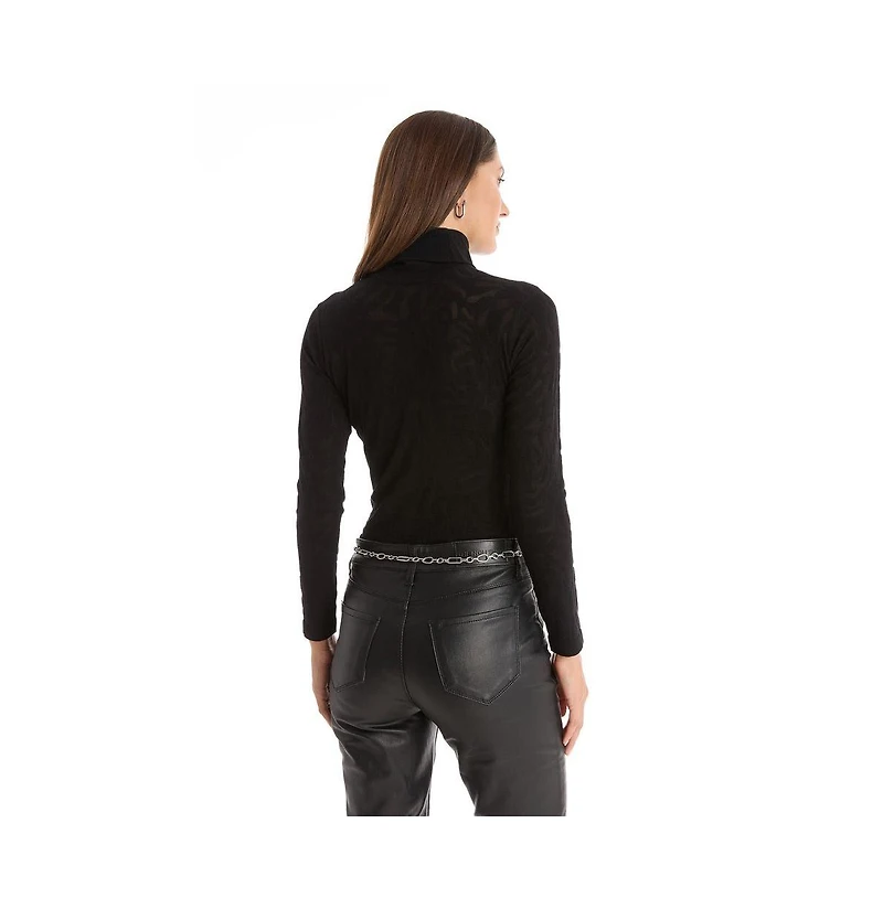 The Noli Shop Women's Alina Rose Turtleneck Top