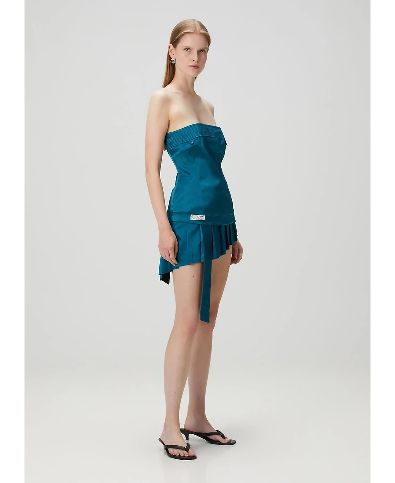 Pcfg Women's Pure Silk Strapless Top