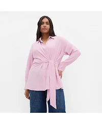 City Chic Women's Telia Side Tie Shirt