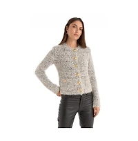 The Noli Shop Women's Joana Knit Cardigan - Grey