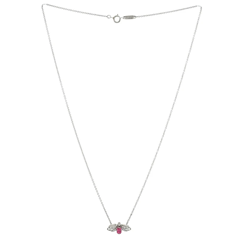Pre-Owned Tiffany & Co Paper Flowers Firefly Pendant Necklace