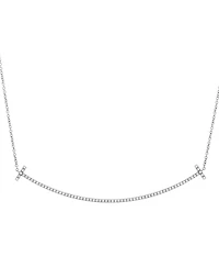 Pre-Owned Tiffany & Co T Smile Pendant Necklace