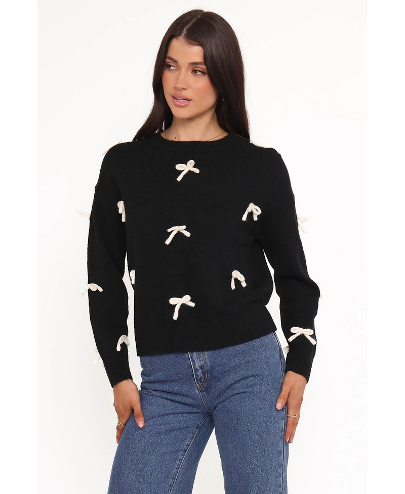 Petal and Pup Women's Voss Bow Knit Sweater