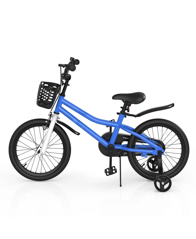 Sugift 18 Feet Kids Bike with Removable Training Wheels