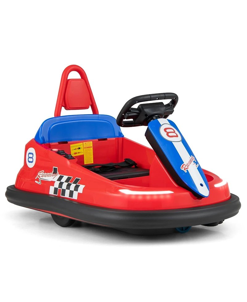 Sugift 6V kids Ride-on Bumper Car with 360° Spinning and Dual Motors