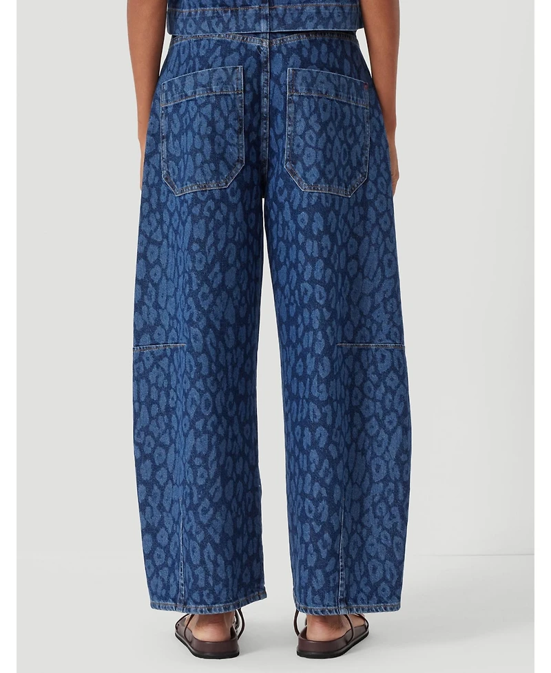 Hush Women's Cropped Bree Horseshoe Barrel Leg Jeans