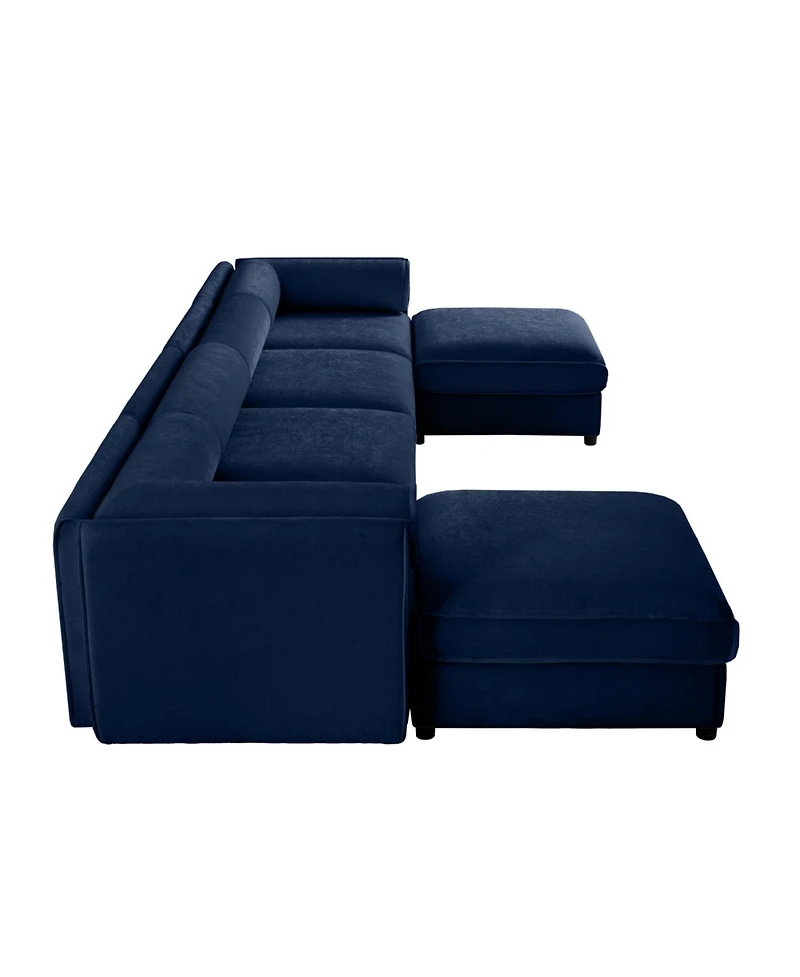 Streamdale Furniture Modular Sectional Sofa with Storage, Extra Large U Shaped Couch, Blue