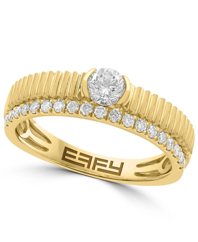 Effy Collection Diamond Ring (1/2 ct. t.w.) in 14k Yellow Gold