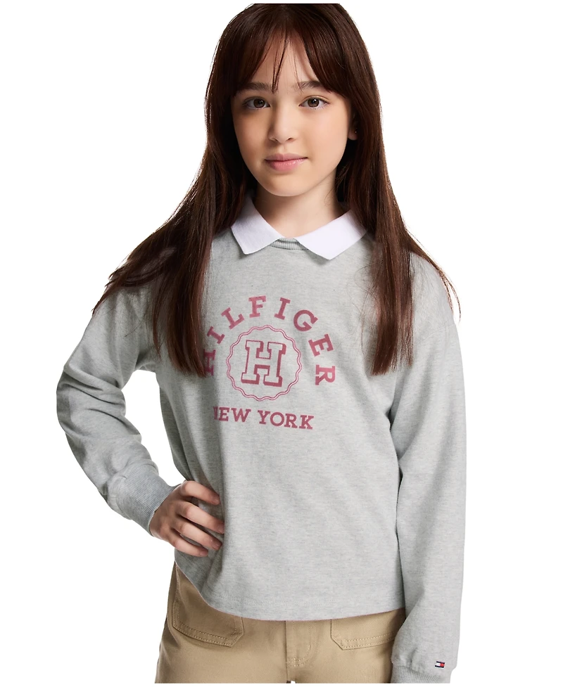 Tommy Hilfiger Girls 7-16 Collared Sweatshirt