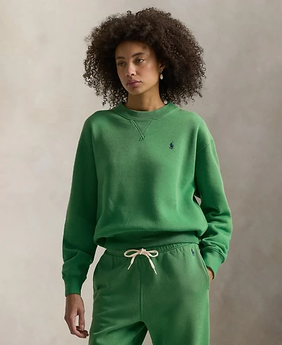 Polo Ralph Lauren Women's Lightweight Fleece Crew Neck Sweatshirt