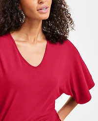 I.n.c. International Concepts Women's V-Neck Dolman-Sleeve Top, Exclusively at Macy's