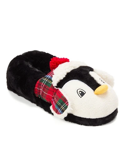 Dearfoams Men's Unisex Adult Animal Closed Back House Slipper - Santa