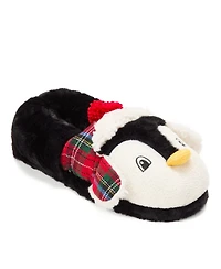 Dearfoams Men's Unisex Adult Animal Closed Back House Slipper - Santa
