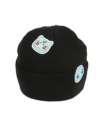 Pokemon Men's Printed Character Patches Black Cuff Beanie
