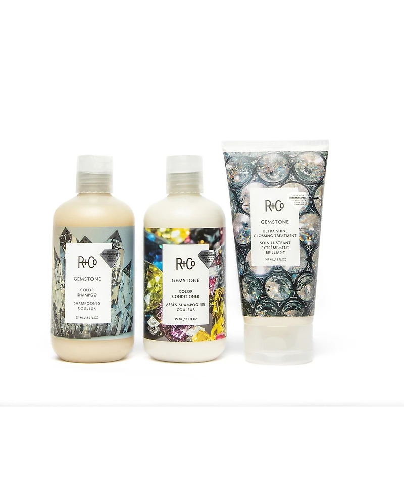 R+Co 3-Pc. Jewelry Box Gemstone Shampoo, Conditioner and High Shine Gloss Kit
