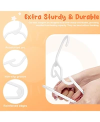 House Day 11 Inch Non-Slip Durable Plastic Baby and Kids Hangers