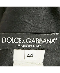 Pre-Owned Dolce & Gabbana Women's Black Floral Print Crepe Knee-Length Dress