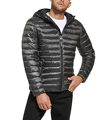 Calvin Klein Men's Hooded & Quilted Packable Jacket