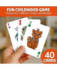 Quokka Crazy 8 Card Games for Kids Fun Family Game with Cute Animals, Playdates, Time