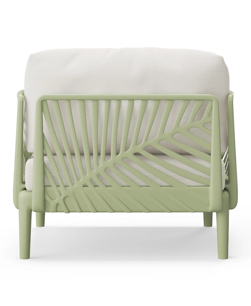 Modern Outdoor Polypropylene Resin Deep Seating Patio Club Chair