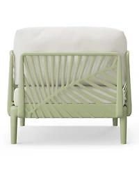 Modern Outdoor Polypropylene Resin Deep Seating Patio Club Chair