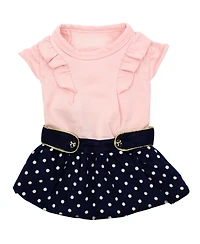 Parisian Pet Nautical Dots Dress