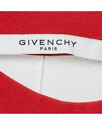 Pre-Owned Givenchy Women's White Printed Cotton Color-Block Raglan Sleeve T-Shirt Dress