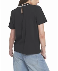 Elle Collection Women's Embellished Bow Tee T-Shirt