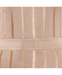 Pre-Owned Balmain Women's Dark Beige Stretch Knit Sleeveless Bodycon Mini Dress