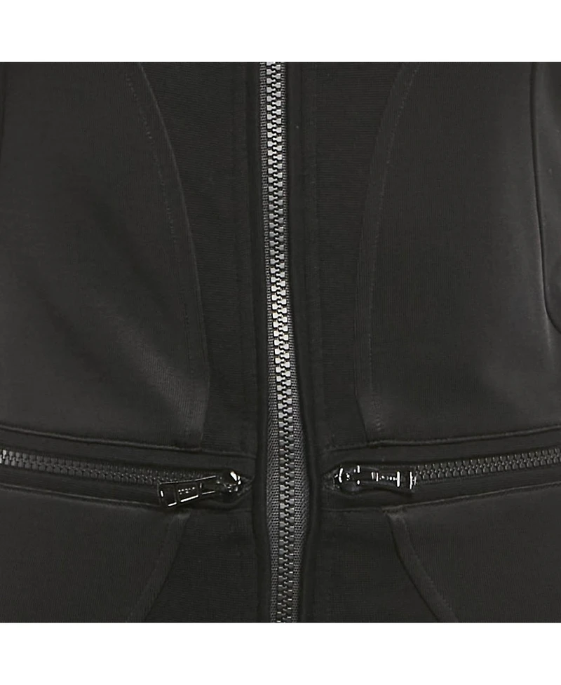 Pre-Owned Givenchy Women's Black Knit Sleeveless Zip Detail Bodycon Dress