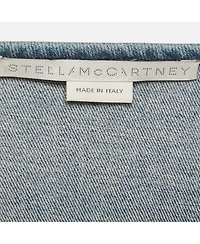 Pre-Owned Stella Mccartney Women's Blue Denim Scoop Neck Mini Dress