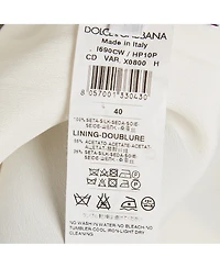 Pre-Owned Dolce & Gabbana Women's Napoli White Polka Dots Print Organza Shift Short Dress