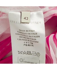 Pre-Owned Stella Mccartney Women's Pink/red Pleated Crepe Sleeveless Dress