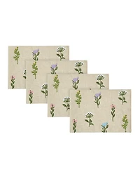 Elrene Embroidered Wildflower Placemats, Set of 4