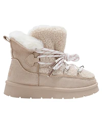 Bebe Girls' 1-13 Lace-Up Logo Charm Winter Boots