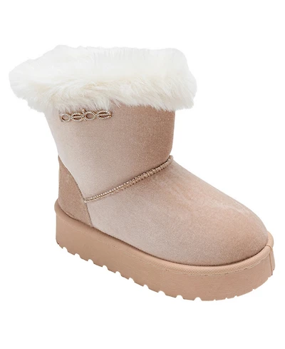 Bebe Girls' 1-13 Collared Rhinestone Boots