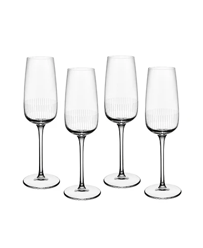 Villeroy & Boch Afina Flute Champagne Glasses, Set of 4