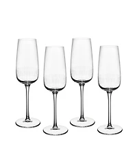 Villeroy & Boch Afina Flute Champagne Glasses, Set of 4