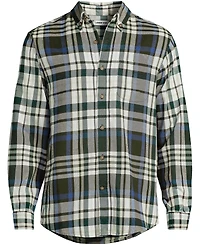 Lands' End Big & Tall Long Sleeve Flagship Flannel Shirt