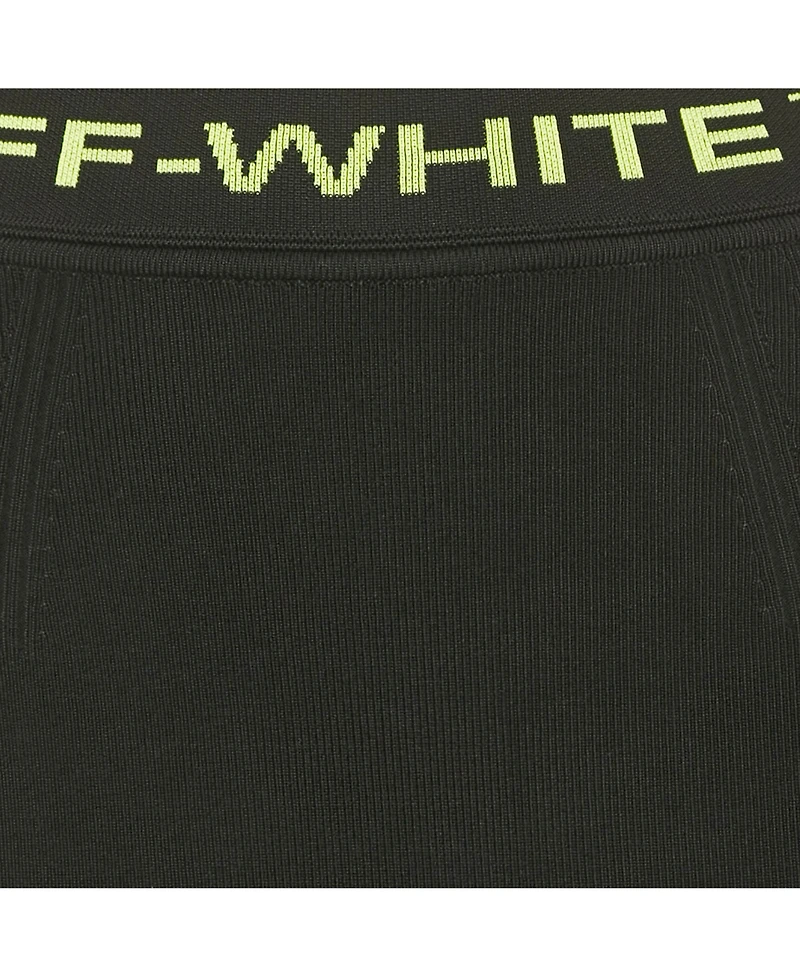 Pre-Owned Off-White Women's Black Jersey Logo Band Skirt