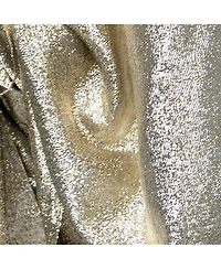 Pre-Owned Stella Mccartney Women's Gold Lurex Gathered Brynn Asymmetrical Skirt