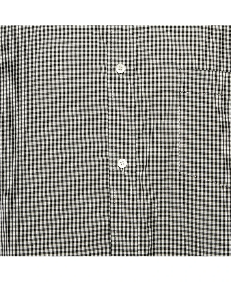 Pre-Owned Balenciaga Women's Monochrome Gingham Cotton Oversized Shirt