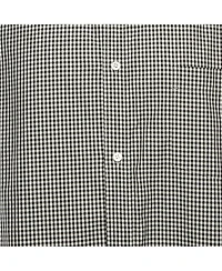 Pre-Owned Balenciaga Women's Monochrome Gingham Cotton Oversized Shirt