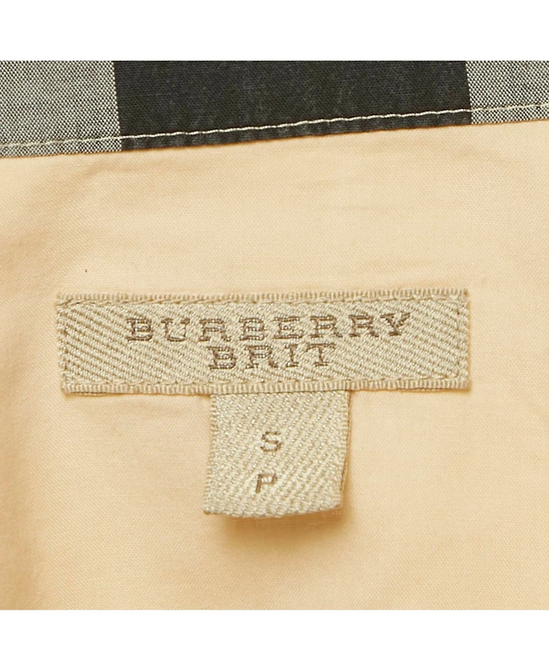 Pre-Owned Burberry Women's Brit Checks Cotton Tunic