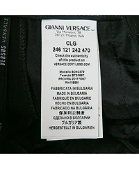 Pre-Owned Versace Women's Pre-Owned Versus Versace Black Crepe Safety Pin Detail Trousers
